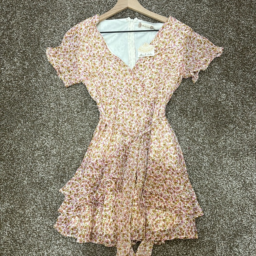 Altar’d State mini ruffle flower dress